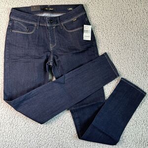 Mavi Alexa Mid Rise Skinny Dark Blue Denim Jeans‎ Stretch Women's 27/33 NWT